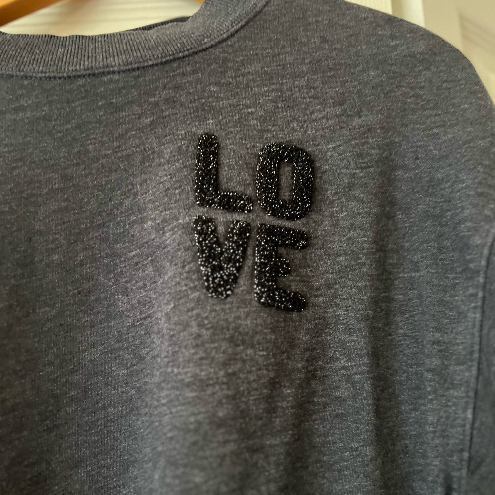 Old Navy Charcoal Love Sweatshirt